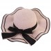  Straw Sun Hat Floppy Wide Brim Big Bowknot Summer Beach Cap Lady Casual  eb-18984743